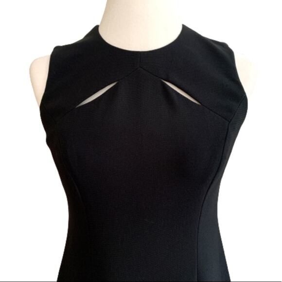 Liz Claiborne Dresses Petite Black Sleeveless Cutout Detail Sheath Dress 4P NEW - Picture 3 of 12